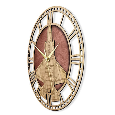 F-35 A Lightning II Airplane Wooden Wall Clock THE AVIATOR